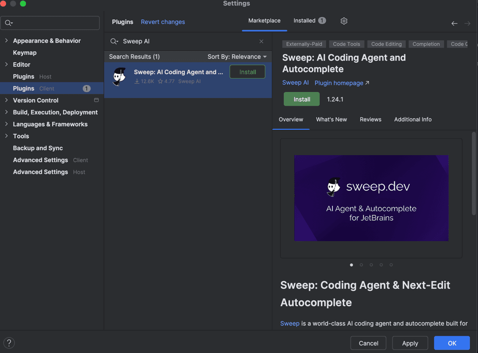 JetBrains Gateway Installation